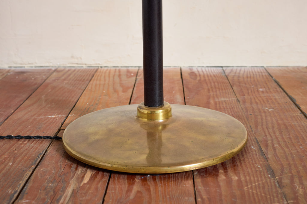 Jacques Adnet Style Floor Lamp - Black