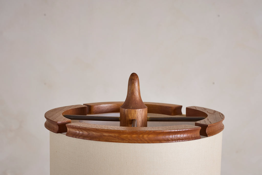 Guillerme et Chambron Floor Lamp with Bookshelf