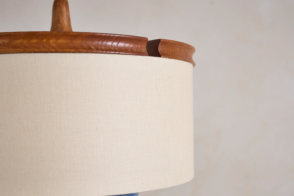 Guillerme et Chambron Floor Lamp with Bookshelf