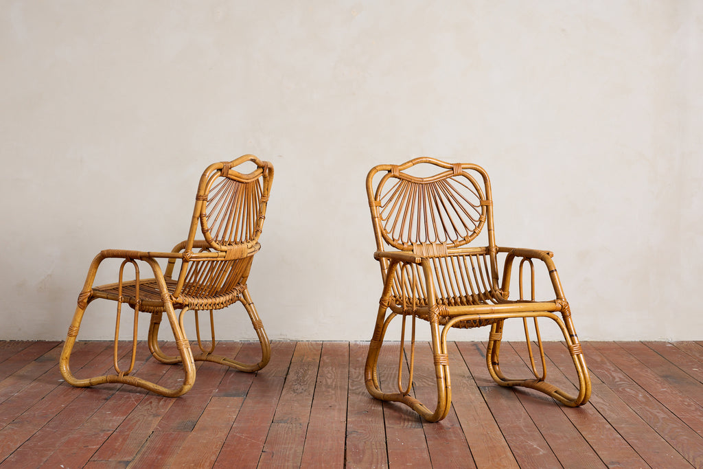 Tito Agnoli Bamboo Chairs