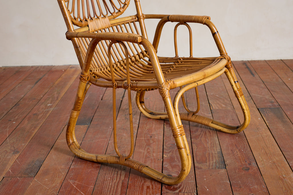 Tito Agnoli Bamboo Chairs
