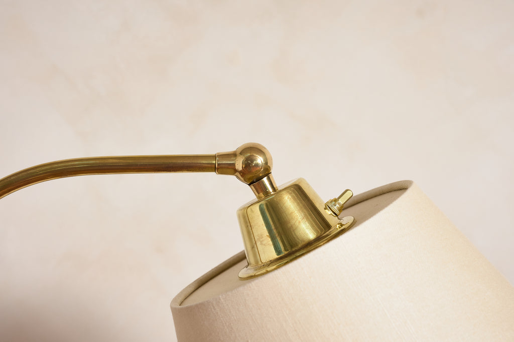 Jacques Adnet Style Floor Lamp - Camel