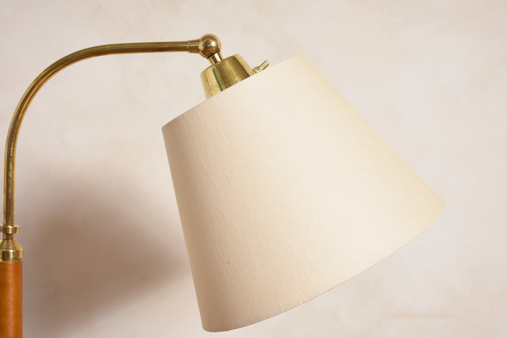 Jacques Adnet Style Floor Lamp - Camel