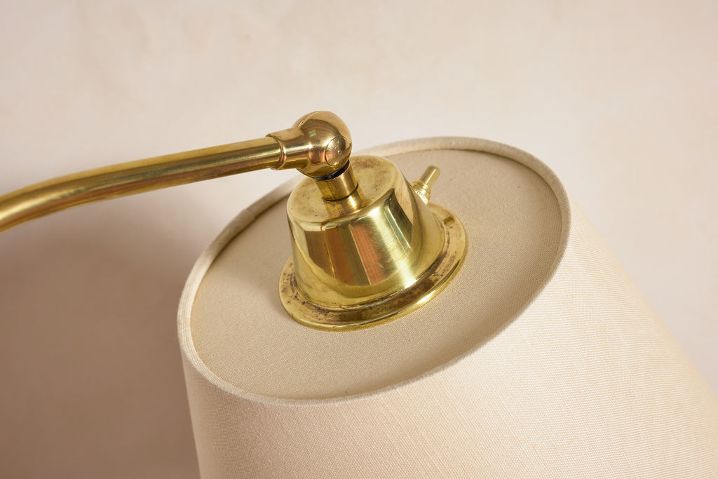 Jacques Adnet Style Floor Lamp - Camel