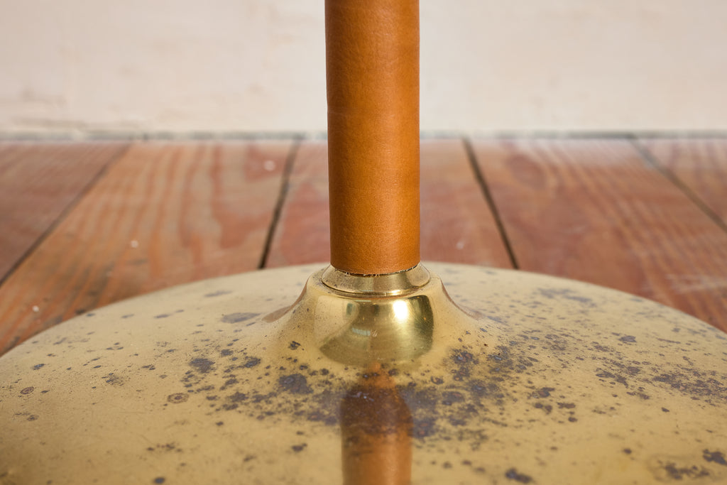 Jacques Adnet Style Floor Lamp - Camel