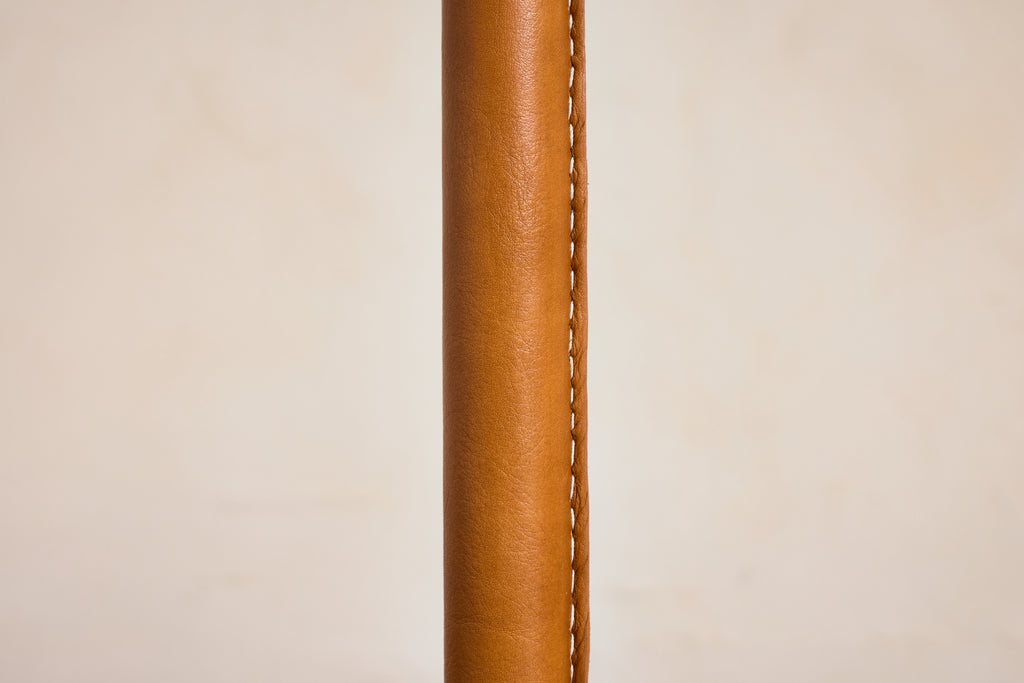Jacques Adnet Style Floor Lamp - Camel