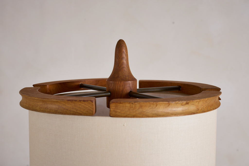 Guillerme et Chambron Floor Lamp with Ceramic Tile Shelves