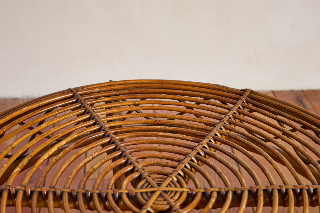 Italian Bamboo Side Table