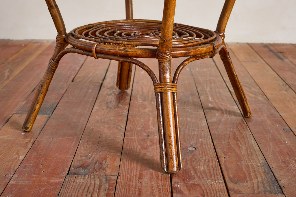 Italian Bamboo Side Table