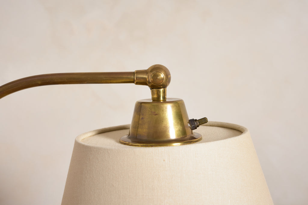 Jacques Adnet Style Floor Lamp - Camel