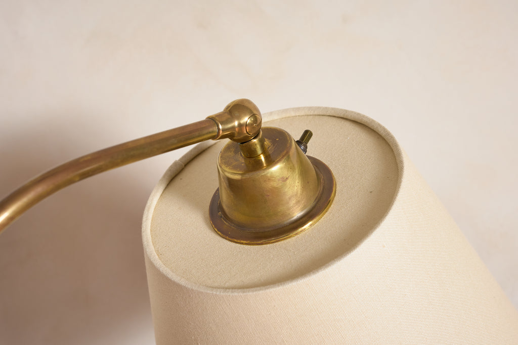 Jacques Adnet Style Floor Lamp - Camel