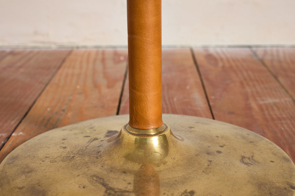 Jacques Adnet Style Floor Lamp - Camel