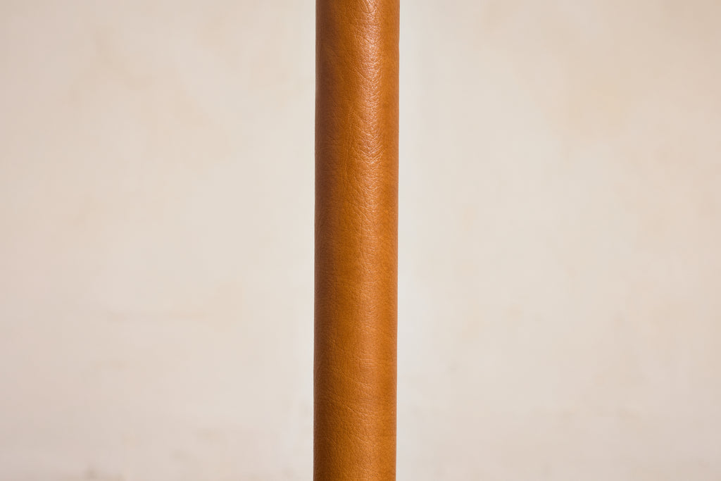 Jacques Adnet Style Floor Lamp - Camel