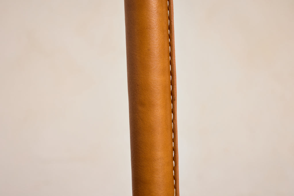 Jacques Adnet Style Floor Lamp - Camel