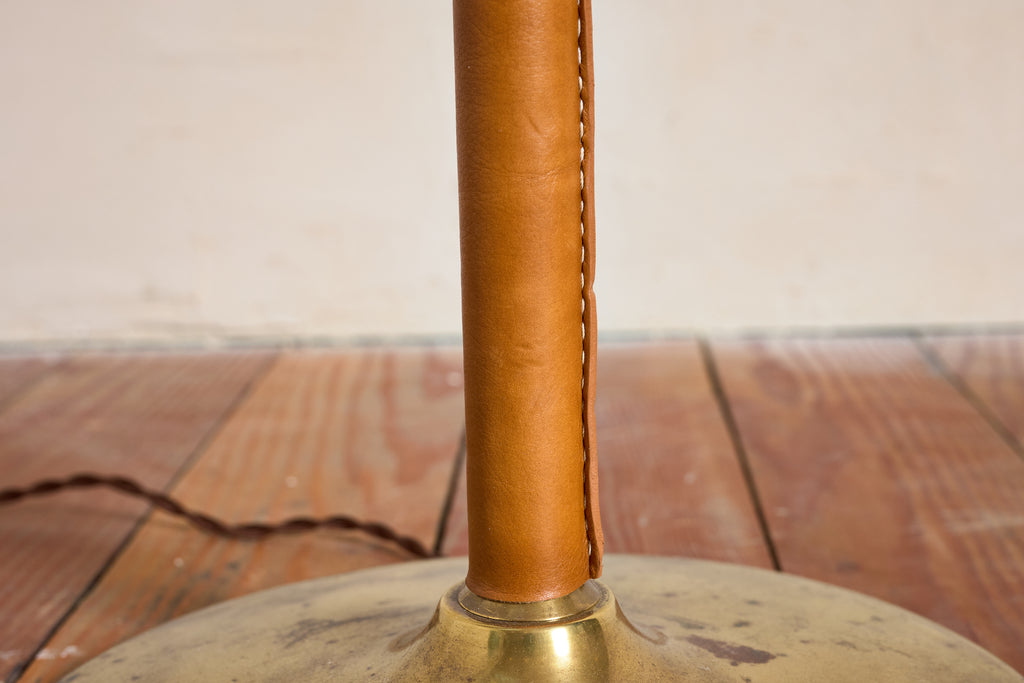 Jacques Adnet Style Floor Lamp - Camel