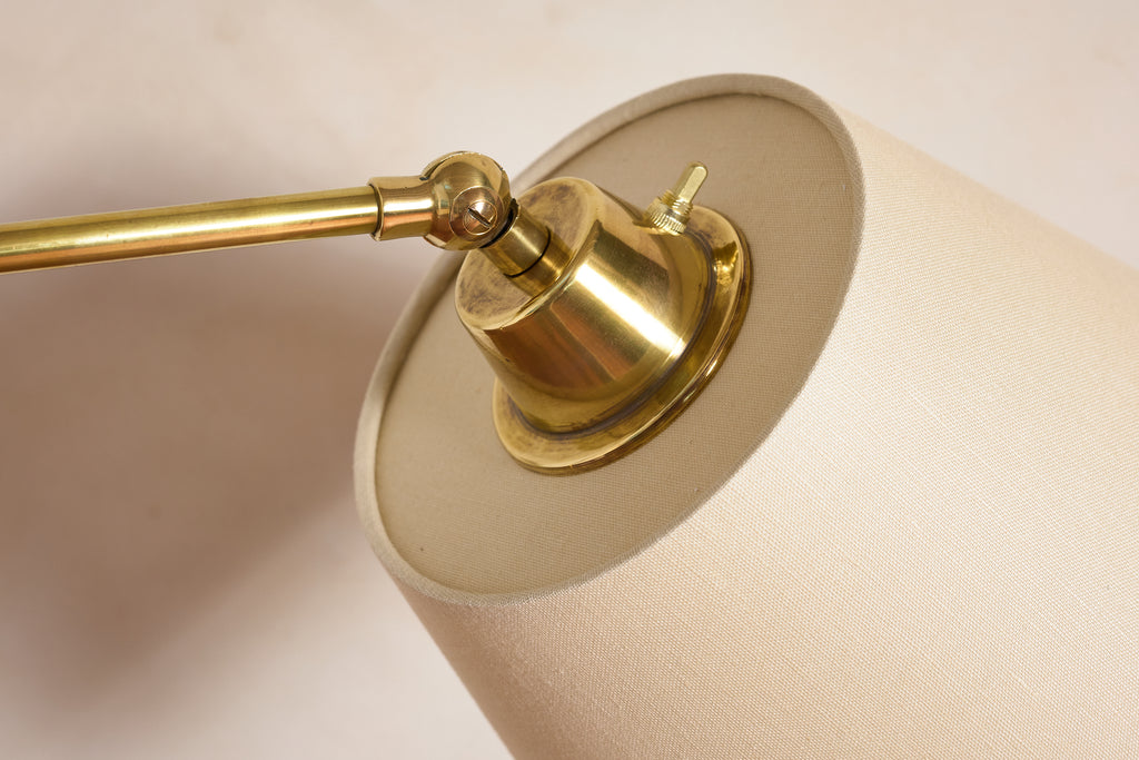 Red Jacques Adnet Style Floor Lamp