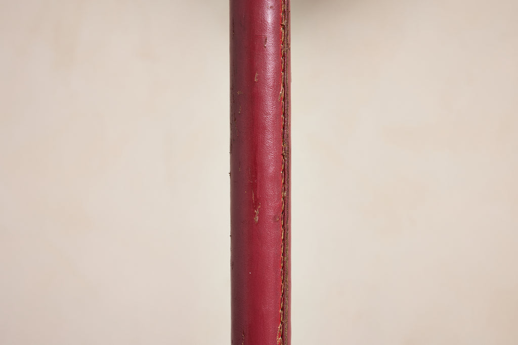 Red Jacques Adnet Style Floor Lamp