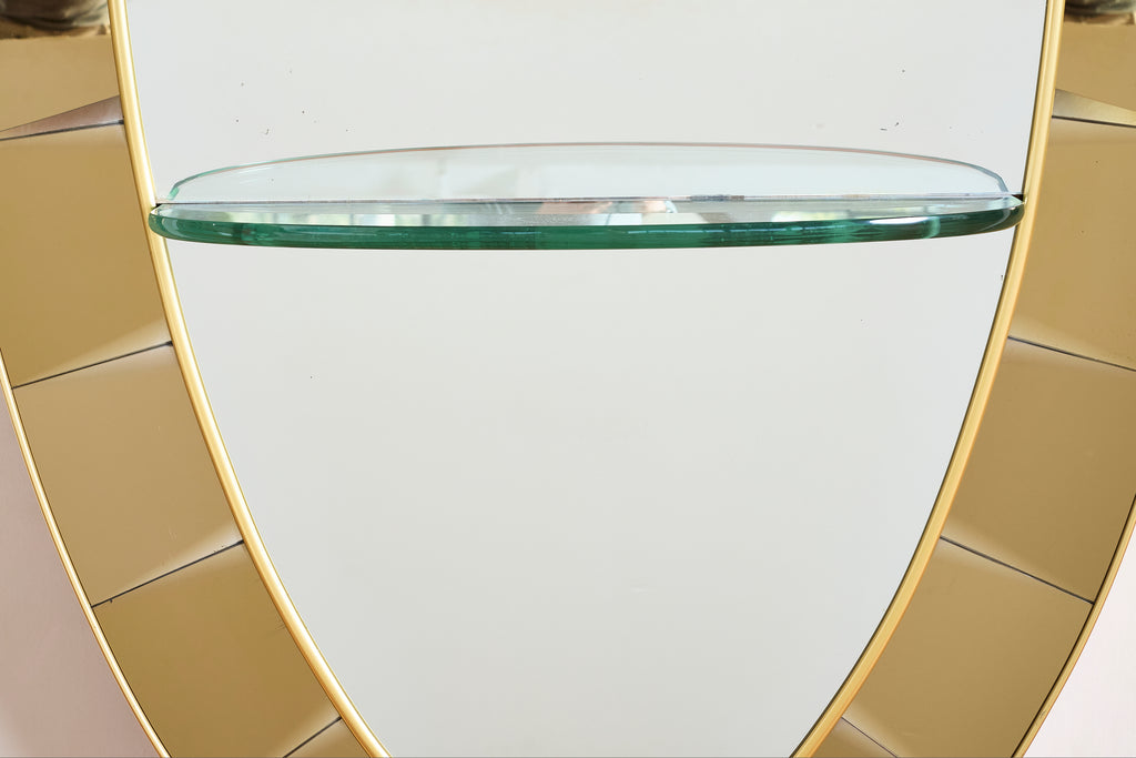 Cristal Art Mirror with Glass Shelf