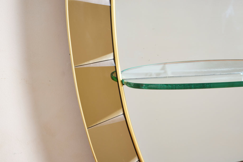 Cristal Art Mirror with Glass Shelf