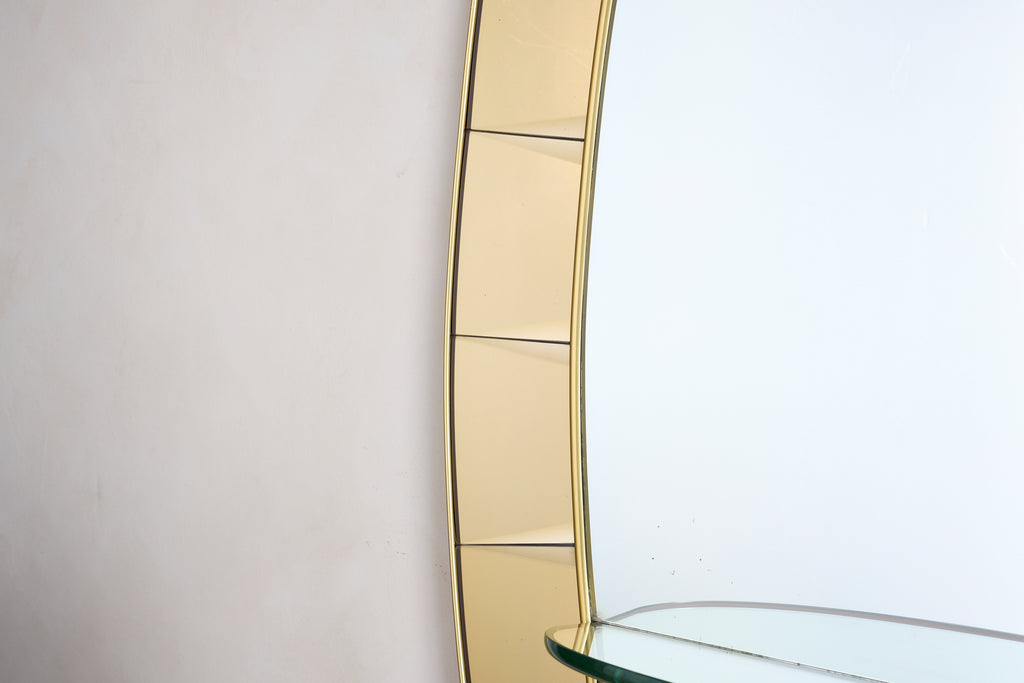 Cristal Art Mirror with Glass Shelf