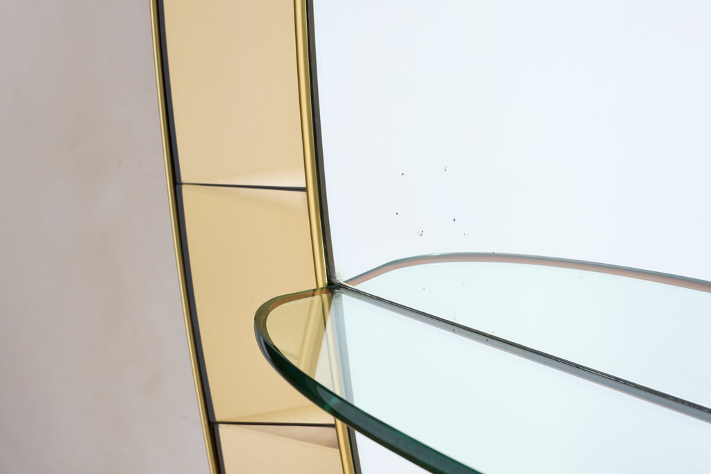 Cristal Art Mirror with Glass Shelf