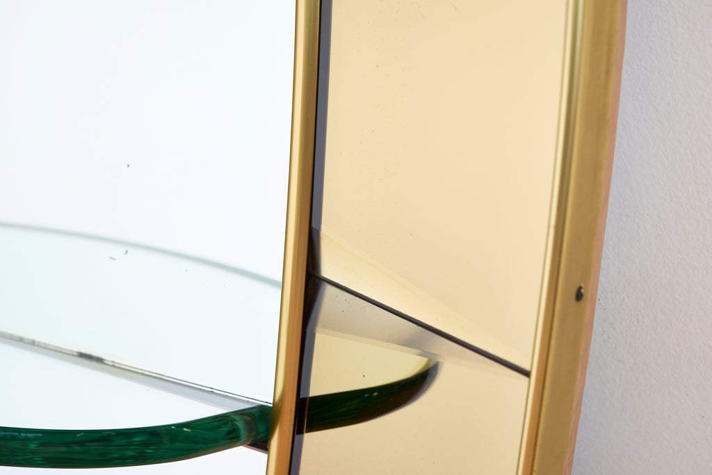 Cristal Art Mirror with Glass Shelf