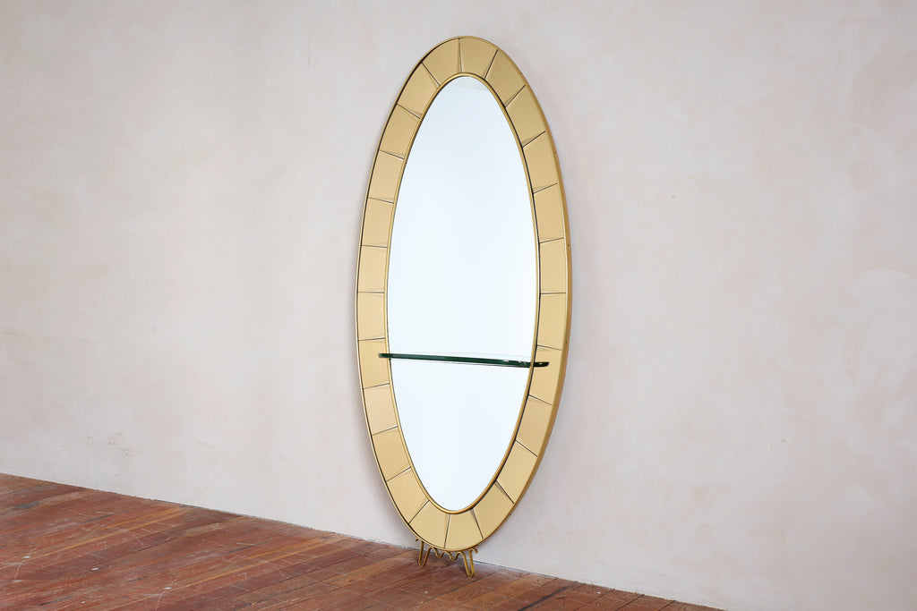 Cristal Art Mirror with Glass Shelf