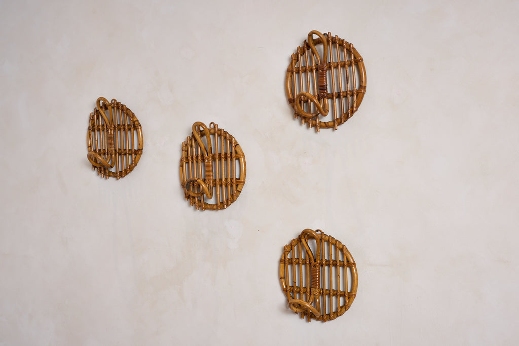 Bamboo Coat Hook - Set of 4x Available