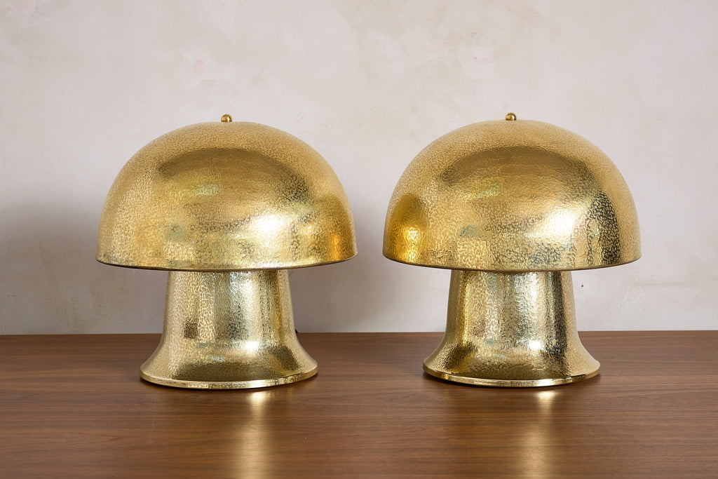 Luciano Frigerio Brass Table Lamps