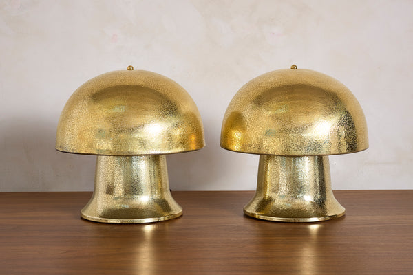 Luciano Frigerio Brass Table Lamps