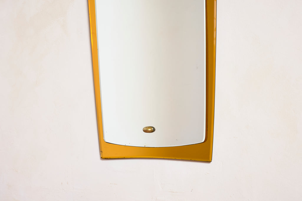 Cristal Art Mirror w/ Yellow Glass