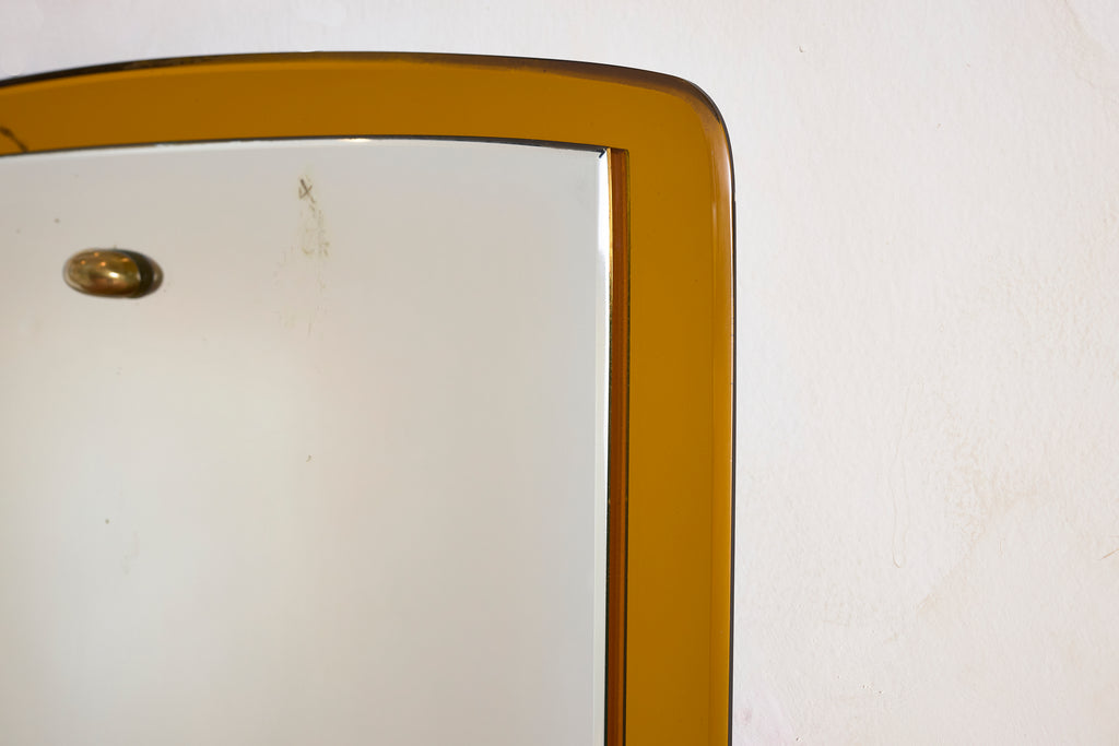 Cristal Art Mirror w/ Yellow Glass
