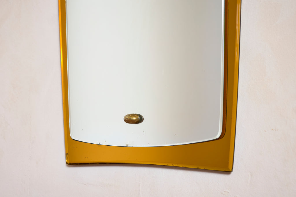 Cristal Art Mirror w/ Yellow Glass