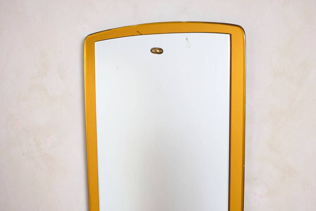 Cristal Art Mirror w/ Yellow Glass