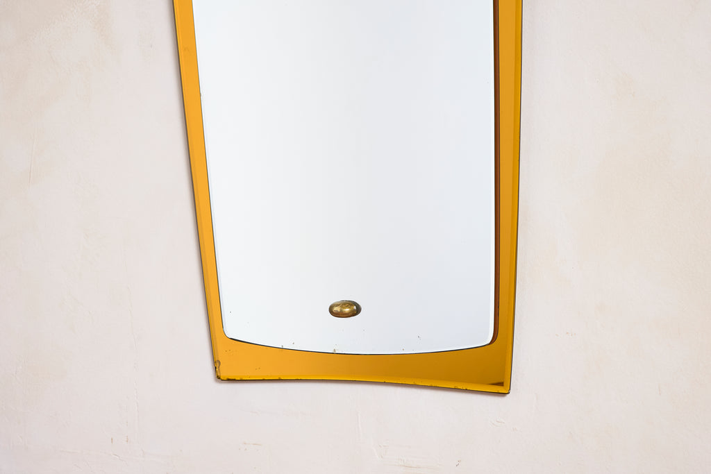 Cristal Art Mirror w/ Yellow Glass
