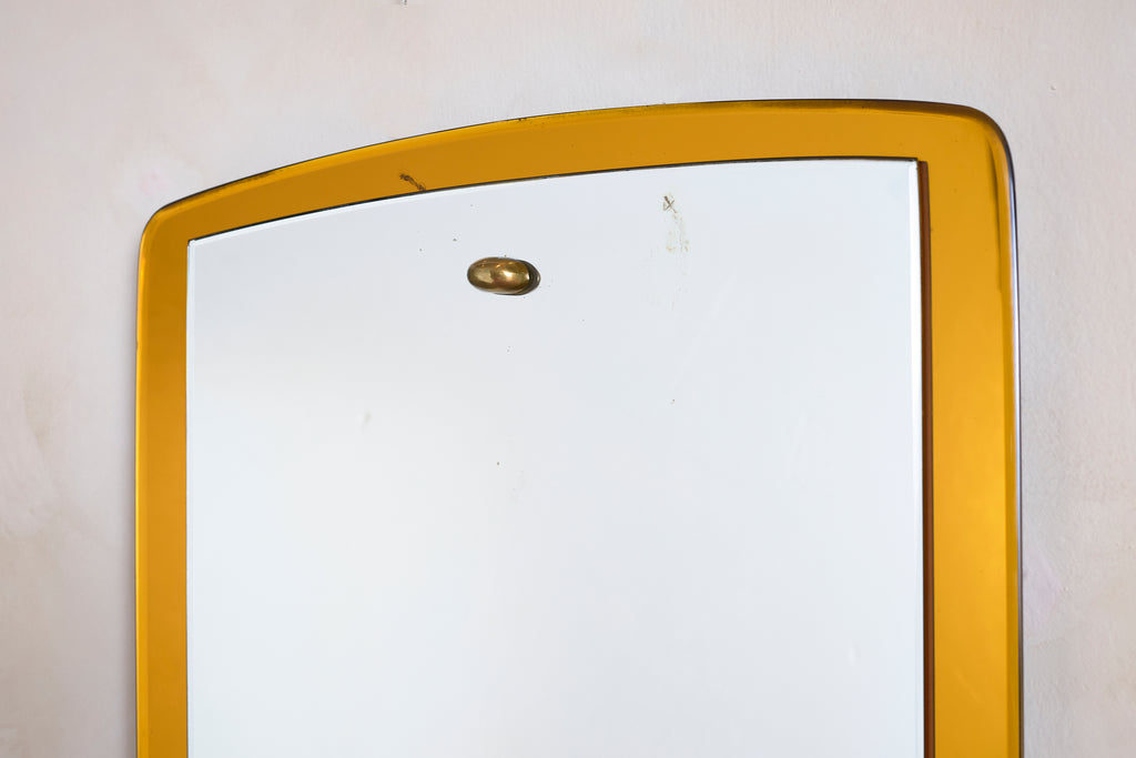 Cristal Art Mirror w/ Yellow Glass