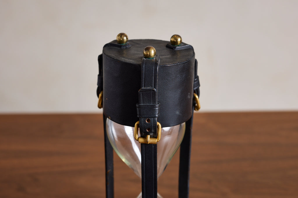 Hourglass attributed to Jacques Adnet