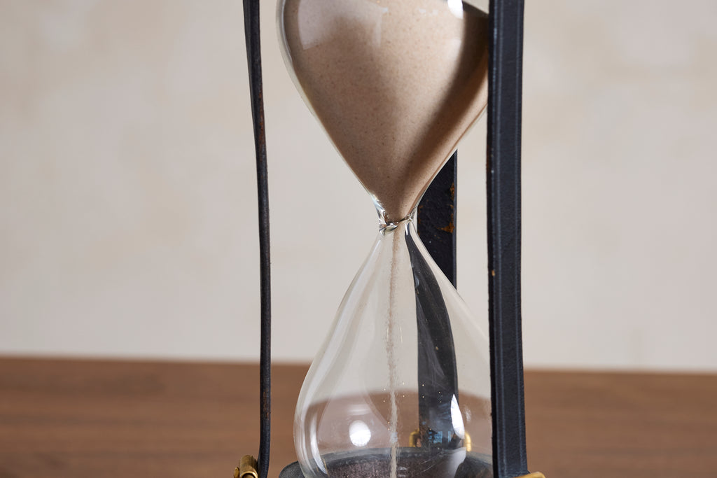 Hourglass attributed to Jacques Adnet