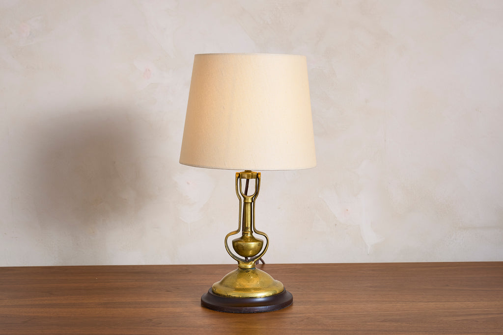 Brass Gimbal Table Lamp