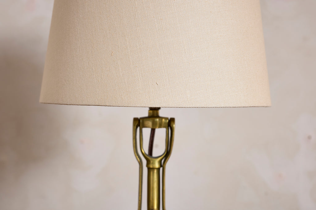 Brass Gimbal Table Lamp