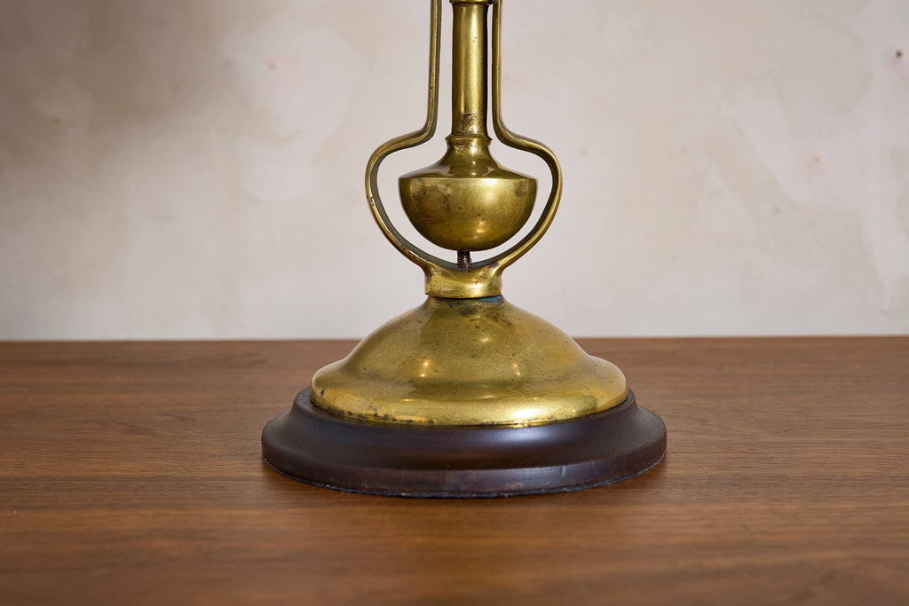 Brass Gimbal Table Lamp