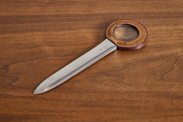 Jacques Adnet Style Leather Letter Opener