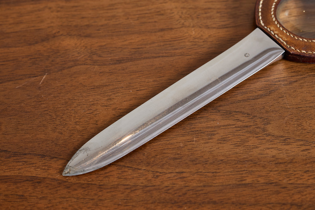 Jacques Adnet Style Leather Letter Opener