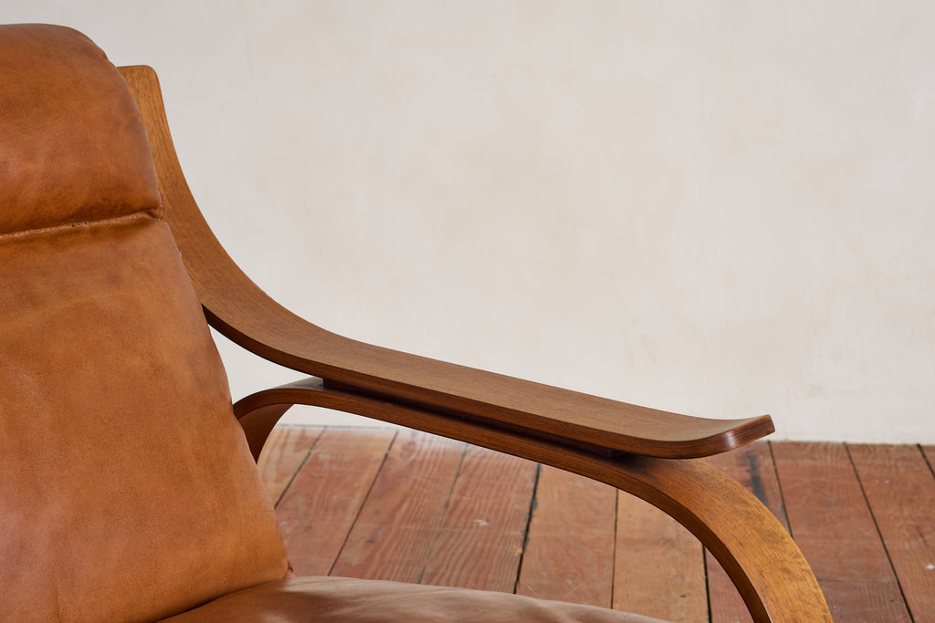 Pair of Marco Zanuso Leather Armchairs