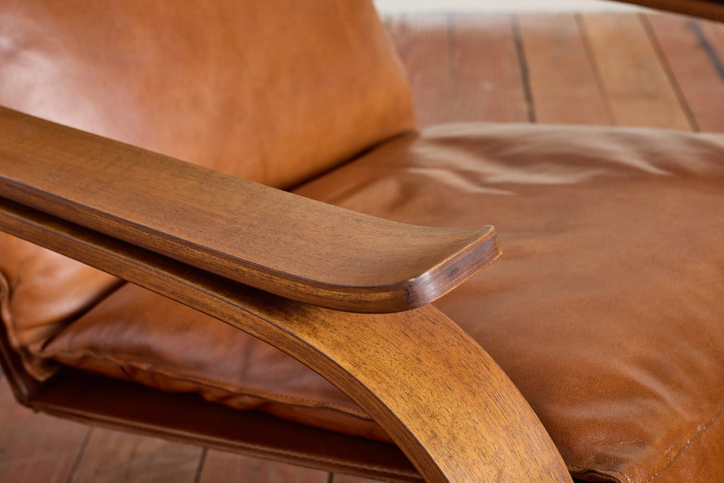 Pair of Marco Zanuso Leather Armchairs