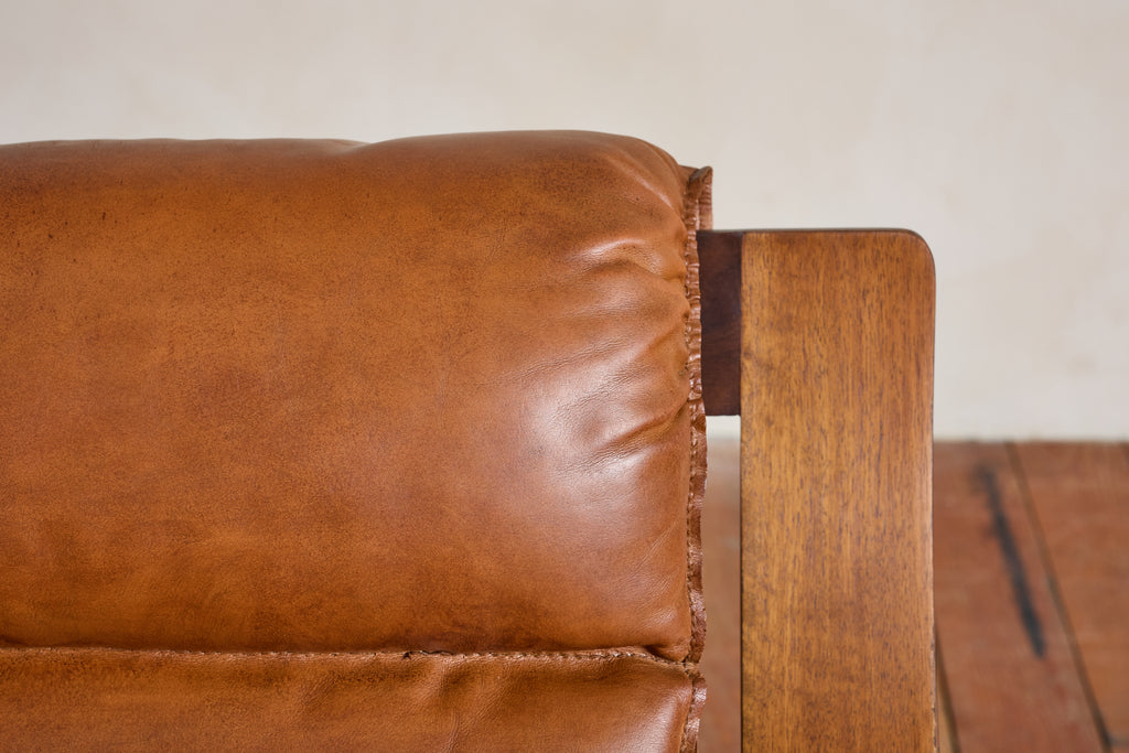 Pair of Marco Zanuso Leather Armchairs
