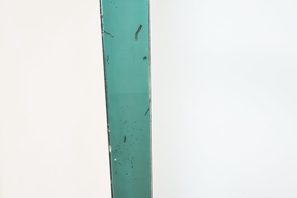 Large Cristal Art Floor Mirror - Light Blue