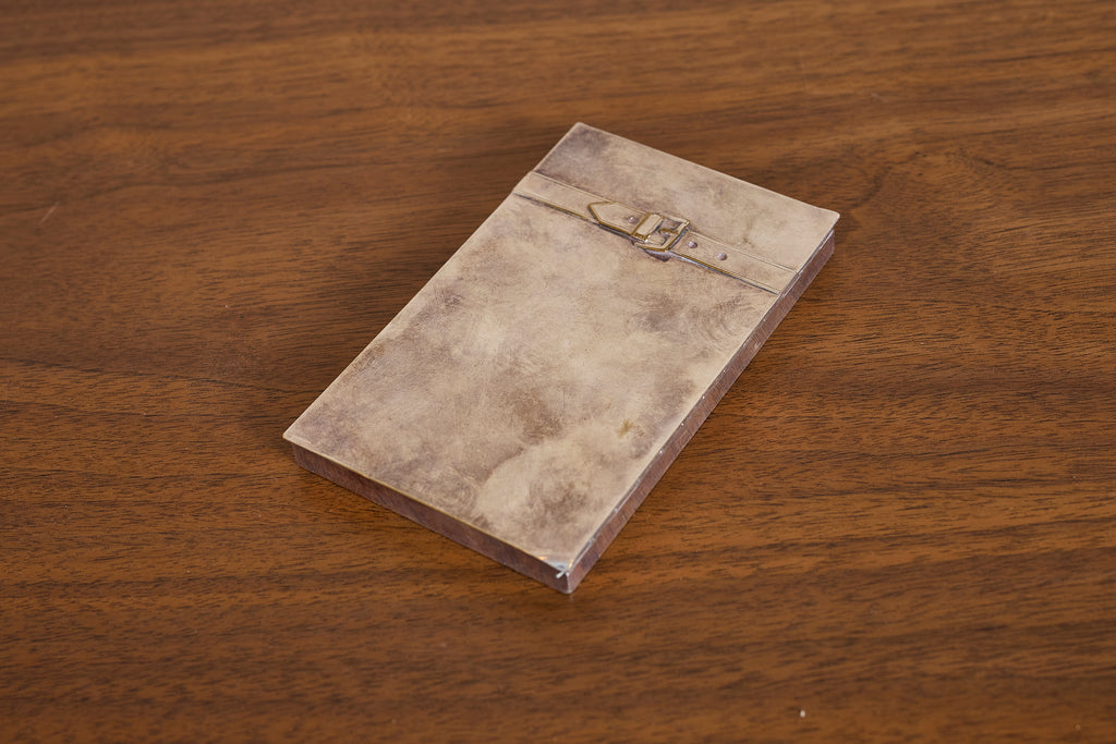 Maria Pergay Silver Buckle Box