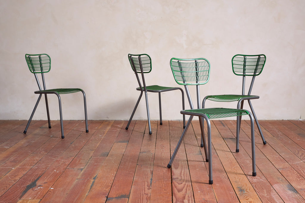 Rene Malaval Perforated Chairs - set of 4