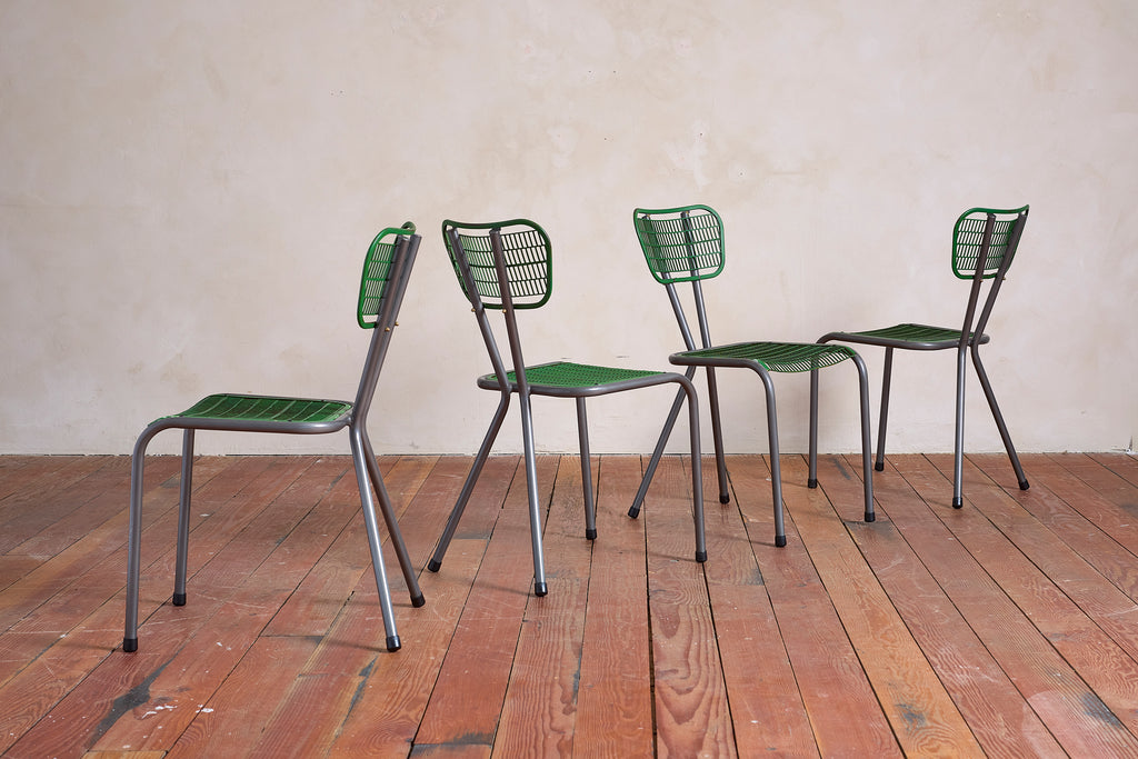 Rene Malaval Perforated Chairs - set of 4